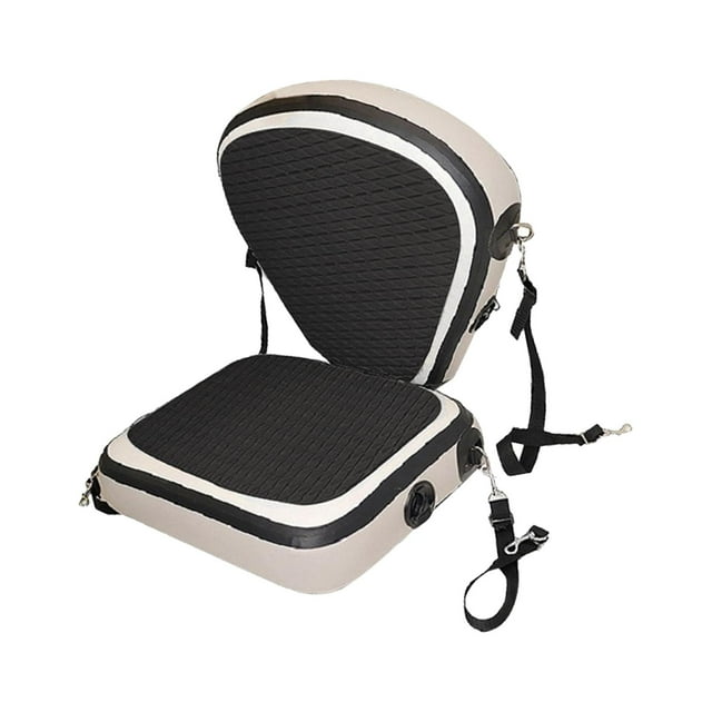 jinwen Siège de Kayak Réglable Accessoire de Kayak Siège de Canot pour Rafting Kayaks Bateaux à Rames Noir