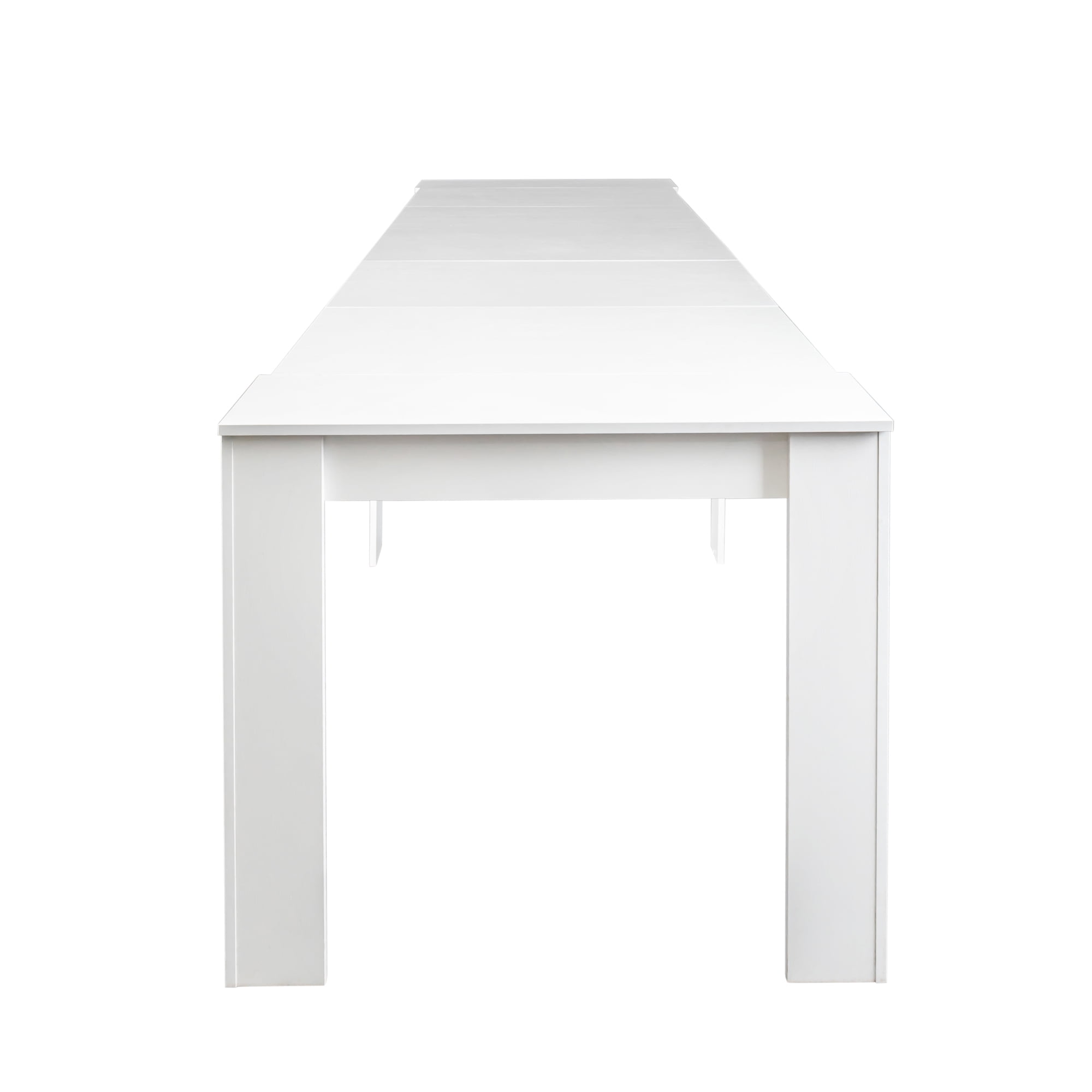 Nightstand with 2 Drawers & Open Shelf, Modern Bedside Table, Black