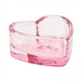 thumbnail image 1 of 2xNail Art Dappen Dish Para Mujer Herramienta De Uas Duradero Lápiz De Uas Taza De Lavado Contenedor Corazón Rosa, 1 of 8