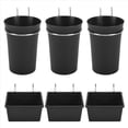 thumbnail image 1 of 6 Juegos de Cubos de Tablero Perforado, Tazas de Tablero Perforado con Ganchos, Surtido de Ganchos de Tablero Perforado, Ganchos para Portavasos de Tablero Perforado para Organizar, 1 of 9