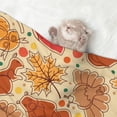 thumbnail image 2 of Yiaed Autumn Animal Maple Leaves Print Dog Blankets-Cat Blanket Washable for Couch Protection,Puppy Blanket, Soft Plush Reversible Throw Furniture Protector-Large, 2 of 8