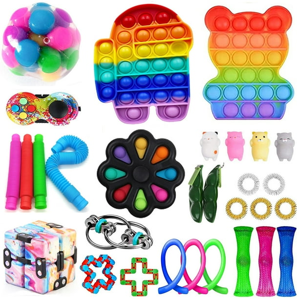 Fidget Toy Set 30 Packs, Cheap Sensory Fidget Toys Pack for Kids or Adults Learning Toys