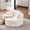 White, variant on Comfy Cloud Round Accent Chair, Fluffy Barrel Chaise Lounge with Removable Cover, No Assembly Needed