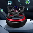 thumbnail image 3 of deevoka Car Solar Power Magnetic Rotating Ornament Desktop Accessories Crafts Black, 3 of 9