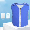 thumbnail image 4 of Chaleco de Seguridad de Refrigeración para Hombres Y Mujeres, con Cremallera de tirarere Reflectante, Chaleco Fresco de Azul SM SunniMix Chaleco refrigerante, 4 of 6