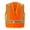 Orange, variant on International 8048OC-2 2XL Class 2 Zipper Front Oralite High-Viz Vest, Lime - 2XL