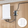 thumbnail image 3 of Ethernet Adapter Wall Bracket, Practical ABS Secure Mounting Ethernet Adapter Wall Mount  for Home, 3 of 7