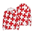 thumbnail image 6 of Bingfone Red Cross 1 Men's Drawstring Hoodie Long Sleeve Pocket Sweatshirts-X-Large, 6 of 6