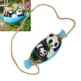 thumbnail image 1 of Swing Panda Statue Decor, Compact Simulated Exquisite Garden Panda Statue Resin Fade   For Lawn, 1 of 8