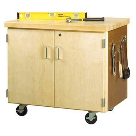 Diversified Woodcrafts WMSC-3135 Mobile Storage Cabinet - 2 Doors