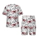 thumbnail image 1 of Balery Monkey Conjunto de Pijama Infantil de Manga Corta con Estampado – Ropa de Dormir de Algodón Suave-Large, 1 of 6
