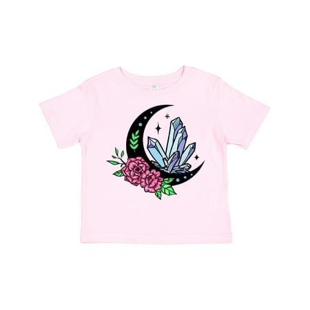 

Inktastic Crystals Moon and Flowers Gift Toddler Boy or Toddler Girl T-Shirt