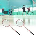 thumbnail image 2 of 2 Player Badminton Racket Set Indoor Outdoor Sports Students Children Practice Badminton Racquet with Cover Bag, 2 of 7