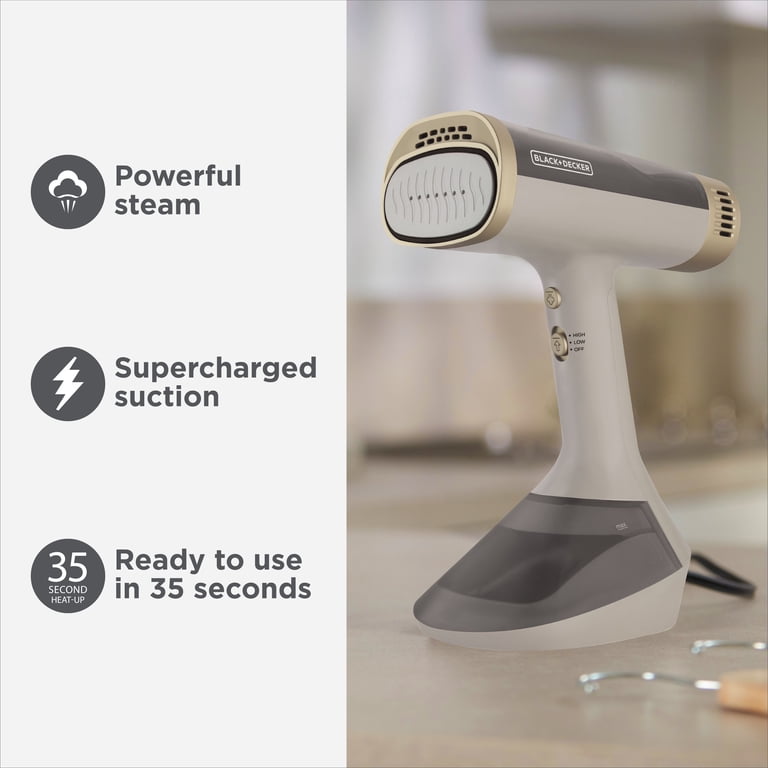 Black+decker VacuSteam Handheld Steamer, Size: Medium, Beige Black+decker VacuSteam Handheld Steamer, Size: Medium, Beige