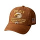 thumbnail image 4 of Gorras de béisbol personalizadas para veteranos, regalos para el Día de los Veteranos para soldados retirados, gorra bordada con águila calva, tela de algodón, color marrón café., 4 of 5