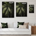 thumbnail image 4 of Designart "Minimalims Palm Trees Green VIII" Floral Print on Natural Pine Wood, 4 of 5