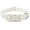 white, variant on Cotton Hemp Dog Collar Adjustable, White Dog Collar Soft Natural Fabric with Quick Release, Cute Wedding Puppy Necklace for Small Medium Large Dog, White-M