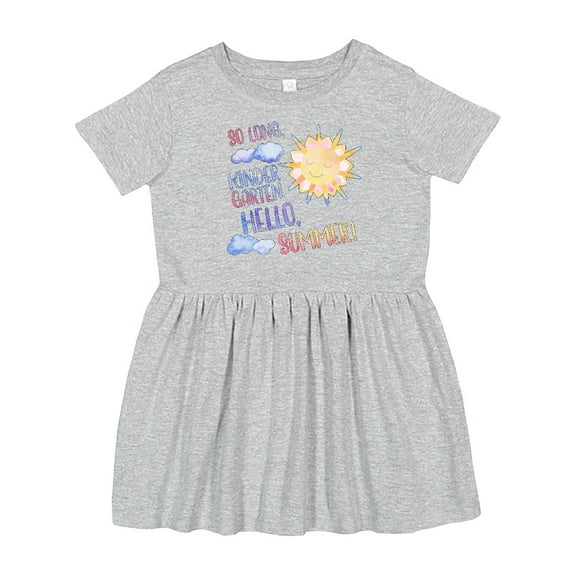 Inktastic So Long, Kindergarten Hello, Summer Last Day of School Girls Toddler Dress