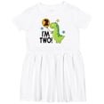 thumbnail image 3 of Inktastic 2nd Birthday Dinosaur 2 Year Old Boy Girls Toddler Dress, 3 of 5