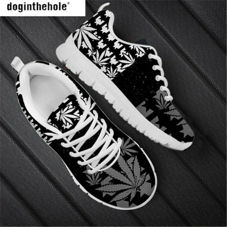 

Doginthehole Tropical Leaves Women Shoes Breathable Sport Sneaker Mesh Air Walking Shoes for Women Zapatos Mujer Flat