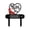 A016- Maroon, variant on Metal Cemetery Memorial Plaque, Grave Decorations for Cemetery, Memorial Garden Decor, Metal Yard Art Outdoor and Garden, 12X8X1 Inch Heart Shaped Mom Memorial Metal Ground Stake