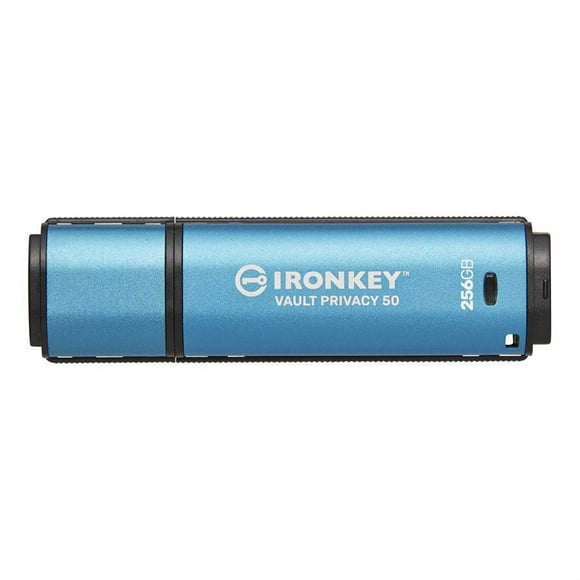 Kingston IronKey Vault Privacy 50 256 Go USB crypté | FIPS 197 | AES-256bit | Protection contre les attaques BadUSB | Options de mot de passe multiple | IKVP50/256 Go