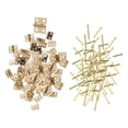 thumbnail image 3 of Mini Hinges Folding 8x10mm DIY for Crafts Cabinet Drawer Cabinet Closet Golden, 3 of 6