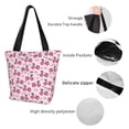 thumbnail image 5 of Kdxio Bike with Donut Wheels Women Reusable Grocery Bags Foldable Ripstop,Reusable Shopping Bags for Shopping,Gym,Gift, 5 of 7