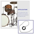 thumbnail image 4 of OULII Alloy Cymbal Cymbal Chain Metal Black Professional 1Set, 4 of 8
