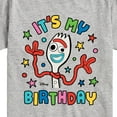 thumbnail image 3 of Disney - Toy Story - Forky Its My Birthday - Toddler & Youth Short Sleeve Graphic T-Shirt, 3 of 5