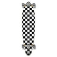 thumbnail image 2 of Yocaher Kicktail Longboard Complete - Checker White, 2 of 6