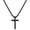 Black, variant on Black Cross Necklaces for Men Women 316L Stainless Steel Cross Pendant Chain Catholic Christian Religious Birthday Christmas Jewelry Gifts Teen Boys Girls Stocking Stuffers Kids 24 Inch