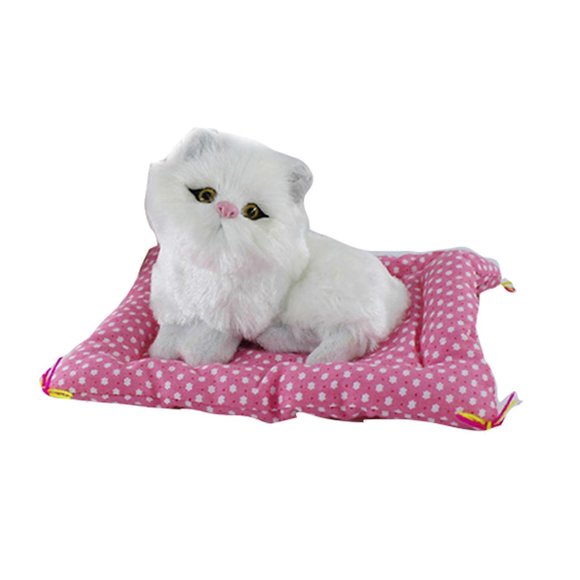 1Pcs Realistic Kitten Cat Simulation Stuffed Living Animal Plush Toy for Kids