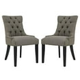 thumbnail image 1 of Modway Regent Dining Side Chair Fabric Set of 2 in Granite, 1 of 5