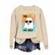 thumbnail image 1 of Ailaofu Womens Halloween Crewneck Sweatshirt Cute Long Sleeve Graphic Pullover Tops Fall Fashion Clothes, 1 of 4