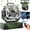Green, variant on Spopal Portable Camping Fan, 40000mAh Rechargeable, 90 Deg Auto Oscillation, 270 Deg Rotation, 4-Speed, Timer, 274H Runtime, Remote LED Light, Orange