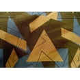 thumbnail image 4 of oneOone Cotton Silk Fabric Rectangle & Triangle Geometric Print Sewing Fabric BTY 42 Inch Wide, 4 of 4