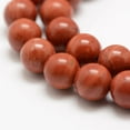 thumbnail image 2 of Red Jasper Beads Strands Grade A- Round 8mm Hole: 1mm about 44~46pcs/strand 15 inch(38cm), 2 of 3