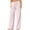 Pink, variant on ABATAB Women's Casual Pants Baggy Wide Leg Elastic Waist Trousers Drawstring Lightweight Summer Trendy Lounge Pants