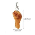 thumbnail image 3 of Porte-clés Alimentaire en Forme de Cuisse de Poulet en PVC Mignon - Durable et Décoratif, 3 of 6
