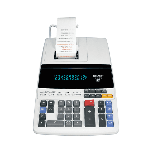 EL2615PIII 12-digit Fluorescent Display with Two-Colour Printer