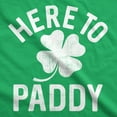 thumbnail image 2 of Mens Here to Paddy T Shirt Funny Saint Patricks Day for Leaf Clover Green Tee Graphic Tees, 2 of 7