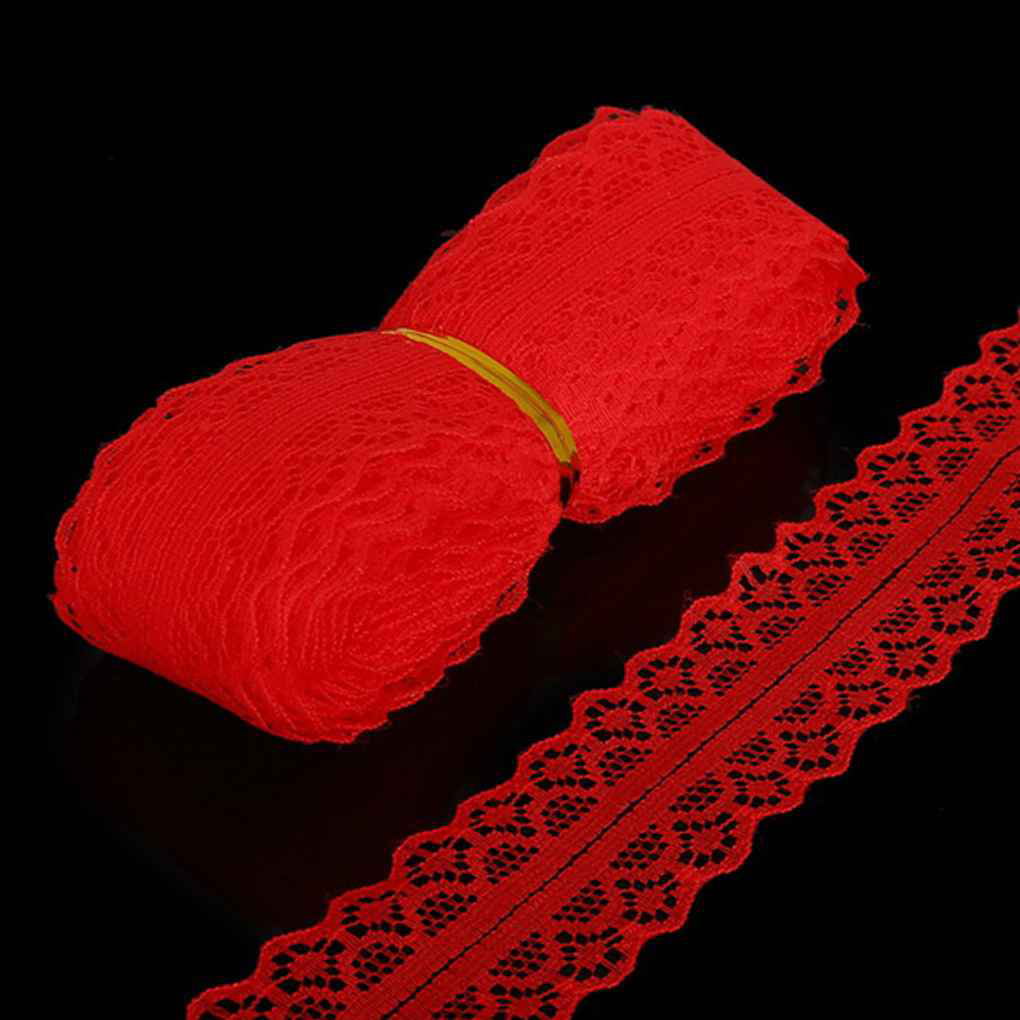 1,10 Yards DIY CottonTassel lace Trim lattice Wedding Ribbon Sewing Craft