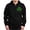Black, variant on CafePress - Irish Shamrocks Zip Hoodie (Dark) - Zip Hoodie, Classic Hooded Sweatshirt with Metal Zipper