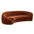 thumbnail image 5 of 4 Orange Curved - 92.2 Inch, Upholstered , Wood & Plywood, Spring Cushion, Modern Style, Comfortable Retreat + Plywood Construction, Modern, Cozy Lounge, 5 of 5