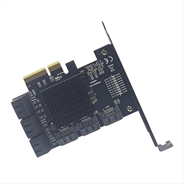 9 Ports PCIE to SATA Card SATA 3 PCIe 1X Express Expansion Card PCIE SATA Controller Multiplier 6Gbps Expansion Adapter A,1 x PCIE to SATA Card