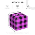 thumbnail image 4 of Kdxio Purple Black Buffalo Plaid Print Tissue Box Cover,Square Decorative PU Leather Facial Paper Case Organizer Holder Dispenser for Bathroom,Night Stands,Desk,Car 5.2''X5.2''X5.2'', 4 of 8
