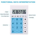 thumbnail image 3 of Uxcell Desktop Calculator, 8 Digit LCD Display Portable Desk Calculator Standard Function Style 2, White, 3 of 6