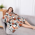 thumbnail image 5 of Oversized Wearable Blanket Hoodie,Orange Basketball Players Pattern Sherpa Blanket Hoodie with Super Pockets,Super Warm Fuzzy Pullover for Women & Men, 5 of 6