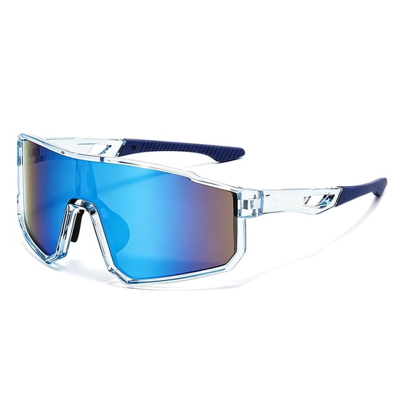 One Piece Cycling Sunglasses for Men Women, UV400 Photochromic Polarized Safety Glasses, Sports Sunglasses